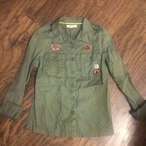 Boutique army green top